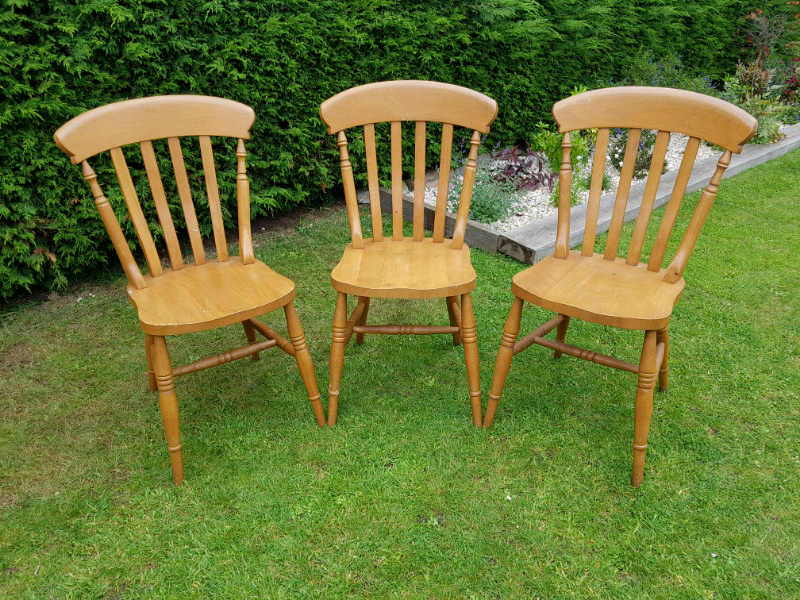 Wooden dining room chairs x 3 | in York, North Yorkshire | Gumtree