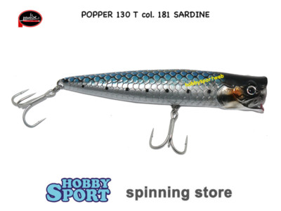 MOLIX POPPER T 130 MM COL 181 SARDINE POPPER SERIE TARPON  38 GR SPINNING MARE