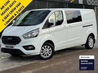 2021 Ford Transit Custom 130ps 320 Limited 6 Seat L2 H1 Euro 6 with 1 Owner, Hea