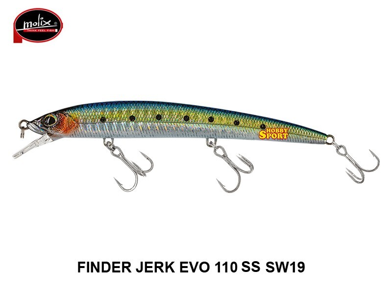 MOLIX FINDER JERK EVO 110 SS  SW19 REAL SARDA 10 GR SLOW SINKING 11 CM SPINNING