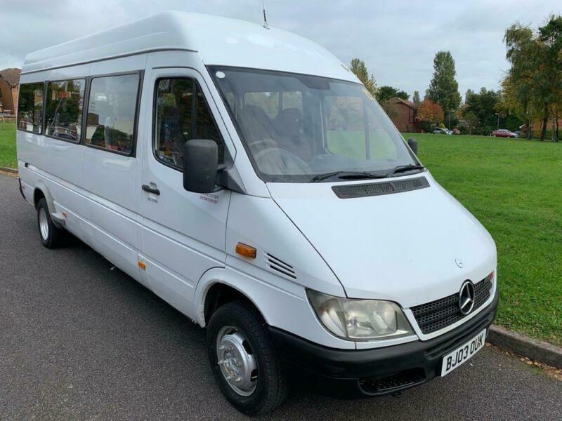 2003 MercedesBenz Sprinter 411 CDI 2.2 DIESEL LWB MINUBUS TWIN WHEELS