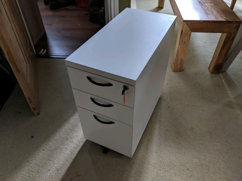 White Lockable Office Drawers In Huddersfield West Yorkshire
