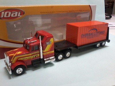Joal models 1/50 Scale U.S Semi Trailer LOW LOADER TRUCK with container Boxed