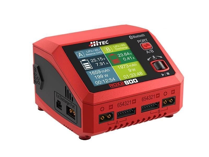 Hitec RDX2 800 AC/DC Multi-Function Smart Charger w/Bluetooth 44311