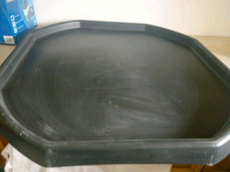 BRAND New Large Black Plastic Builders Mixing Tray Spot for Cement M