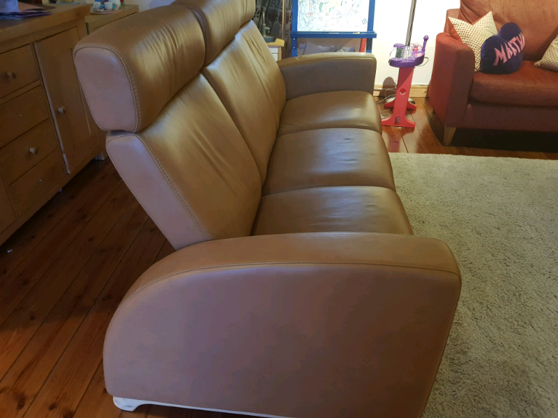 2 x Stressless Arion Reclining Leather Sofas in Gateshead, Tyne and