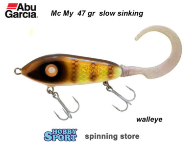 Mc My ABU GARCIA 47 GR COL. WALLEYE SLOW SINKING ESCA ARTIFICIALE PESCA LUCCIO
