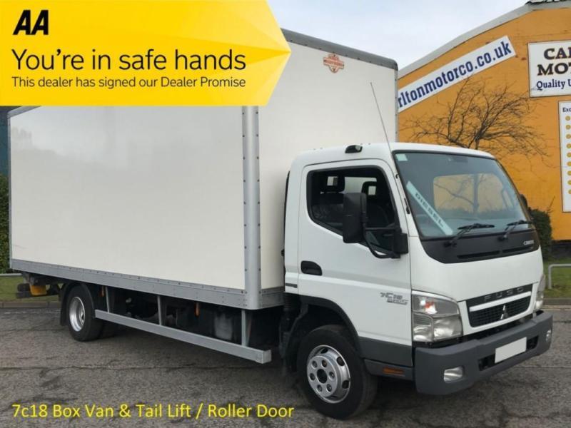 Mitsubishi Canter 7c18 Box Van [ 2011 ] Rare Underslung Lift 7.5Ton 4x2