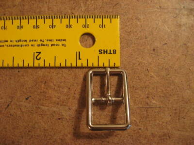 5/8'' Nickel Plated Bridle Middle Bar Buckle (Pack Of 10)  