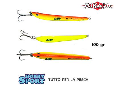 METAL JIG PILKER MALOWANY MIKADO MARINE  100 GR  ORANGE/YELLOW