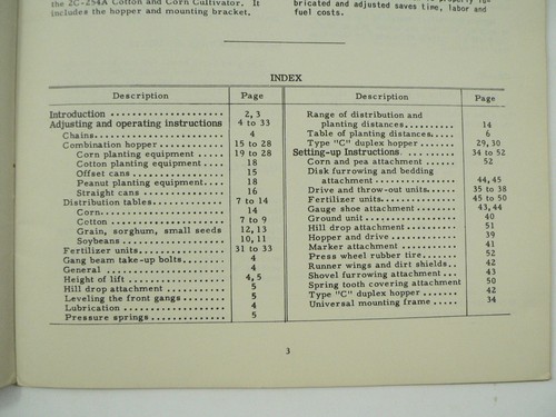 McCormick 2C-280 Runner Planter Operators Manual International Harvester 1955