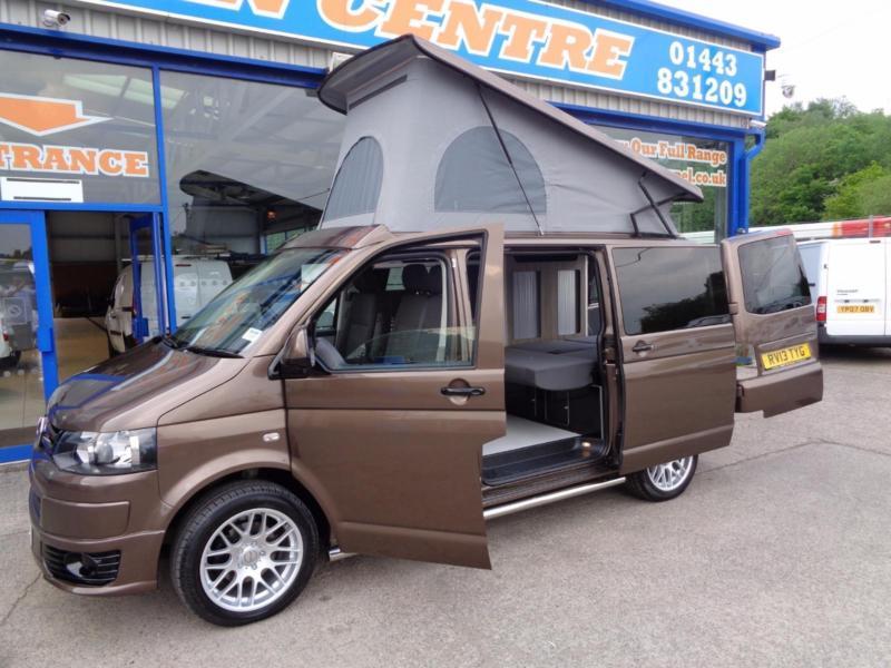 2013 VOLKSWAGEN TRANSPORTER T28 TDI SWB CAMPER SCA ROOF RIB BED TOFFEE