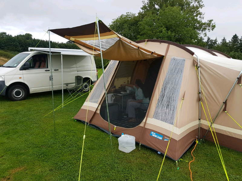 4 Man Canvas Kampa Tent And Accessories In Coxhoe County