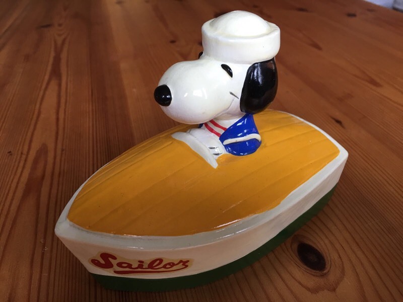 Original Vintage 19581966 Snoopy Sailor Money Box in Dinas Powys