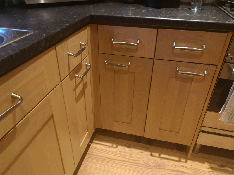 Oak kitchen cabinets | in Newthorpe, Nottinghamshire | Gumtree