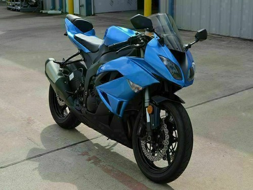 CO Blue Black Injection Fairing Fit for Kawasaki 636 ZX6R ...