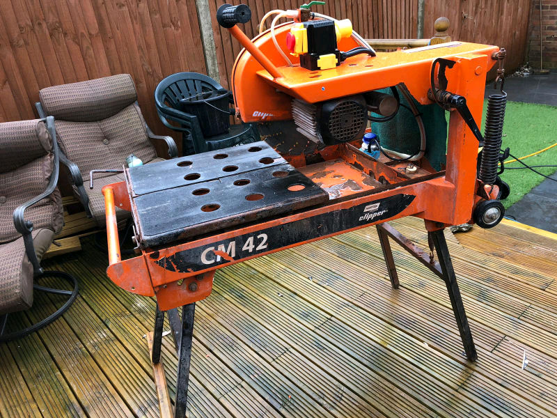 Clipper Norton Cm42 Stone Brick Tile Masonary Bench Saw Cutter