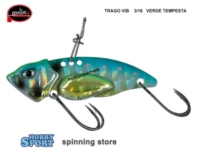 MOLIX TRAGO VIB 5 GR COLORE 28 VERDE TEMPESTA  3/16 OZ   SPINNING