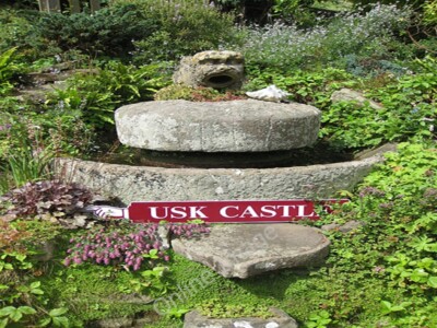 Photo 6x4 Water feature, Usk Castle Usk/Brynbuga Fashioned from some kin c2009