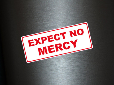 1 x Aufkleber Expect No Mercy Sticker Autoaufkleber Tuning Static Stance Fun Gag