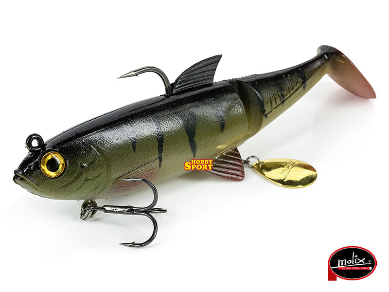 MOLIX PIKE SHAD 140 5,5'' COLORE 618 DARK PERCH 60 GR PESCA SPINNING LUCCIO