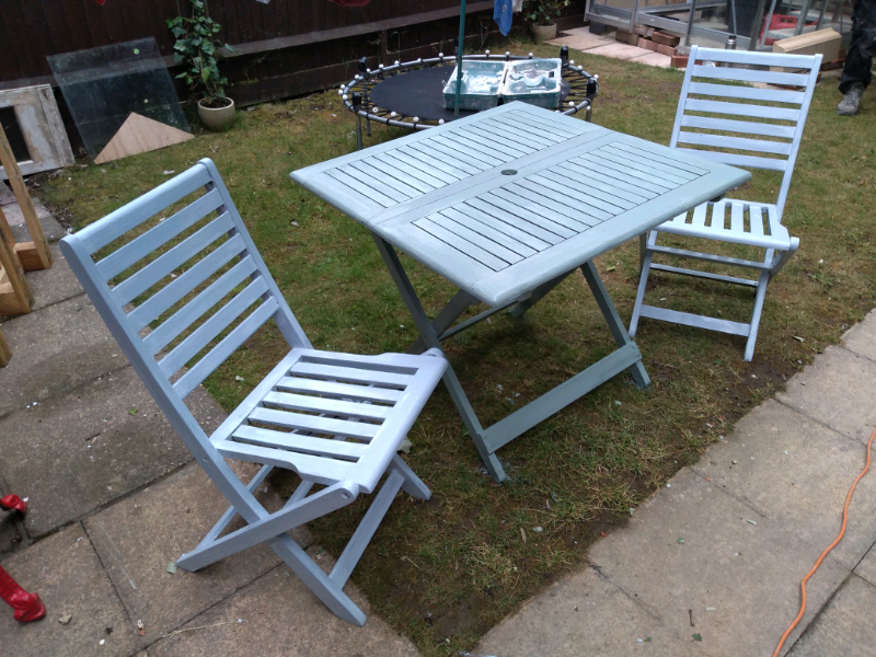 Teak garden set, table & 2 chairs | in Blandford Forum, Dorset | Gumtree