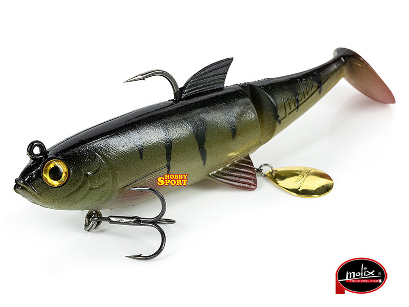 MOLIX  SHAD 100  COLORE 618 DARK PERCH SWIMBAIT 24 GR SPINNING LUCCIO