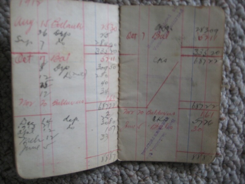 Bank Book Check Record Farmers Bank of Chester Nebraska 1911 Isler-Tompsett Lith