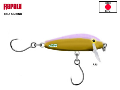 RAPALA COUNTDOWN CD 03 SINKING COL ARS SH ARMY SWEET JAPAN STYLE AREA TROUT