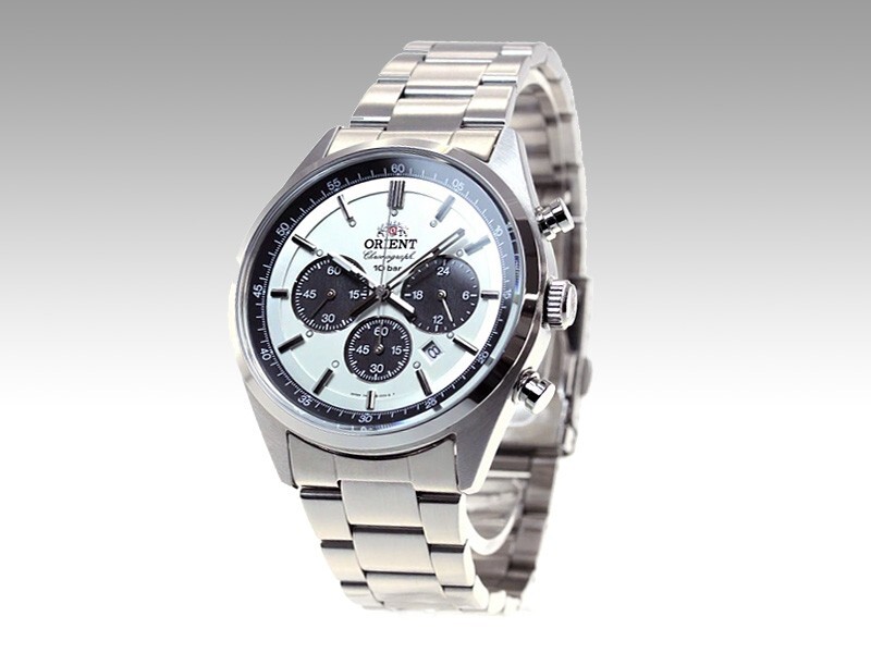 Pre-owned Orient Wv0041tx Neo 70's Solar Panda Style Men's Watch Dhl Fast