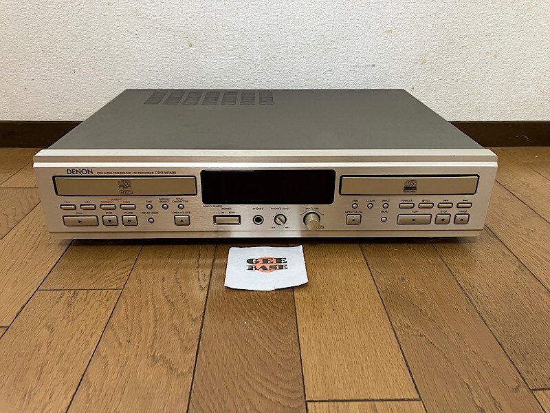 Denon CDR-W1500 CD Recorder Dual Deck Optical Coax Copy Dub