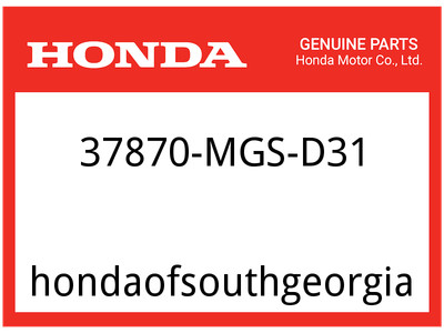 Honda OEM Part 37870-MGS-D31 SENSOR ASSY., WATER TEMPERATURE