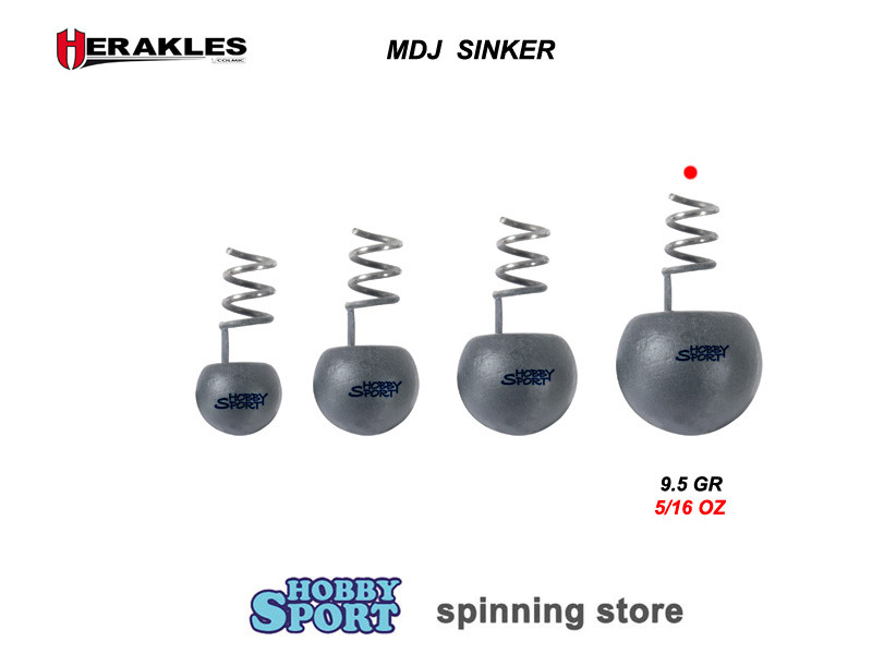 MDJ  SINKER PIOMBO 5/16 OZ 9,5 GR HERAKLES POHKMD04 CONF. 4 PZ