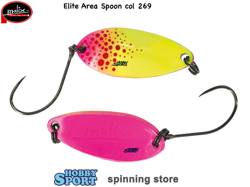 MOLIX ELITE AREA SPOON 3,5 GR COLORE  269   YELLOW PINK  ESCA TROTA LAGO FIUME