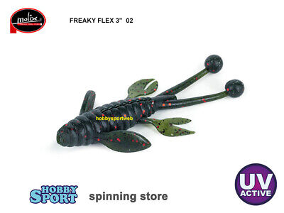 MOLIX FREAKY FLEX 3"  COLORE 02 WATERMELON ULTRA LIGHT SPINNING CONF 6 PZ
