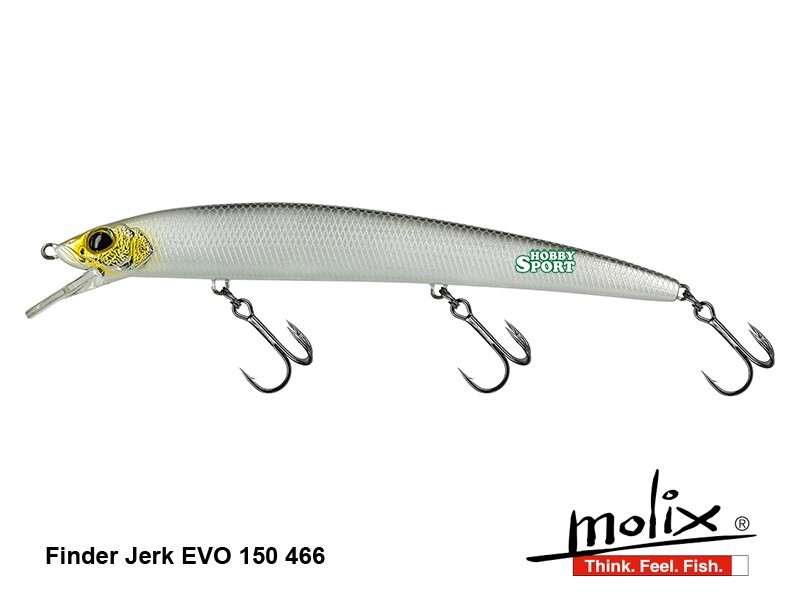 MOLIX FINDER JERK EVO 150 SS #466 NATURAL WHITE SPINNING   SPIGOLA SERRA