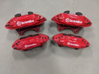 2016-2017 CHEVY SS SEDAN RED BREMBO BRAKE CALIPER SET FRONT REAR OEM