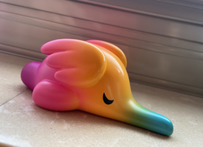 UNBOX SLEEPY ELFIE Rainbow Version Collectible Vinyl Sofubi Toy In Stock