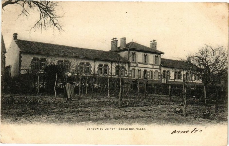Cpa Cerdon Du Loiret - ÃCole Des Filles (164831)