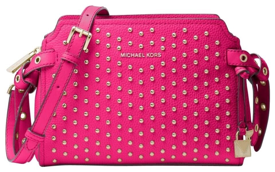 (ON SALE) New Michael Kors Messenger Bristol/Ultra Pink Leather Cross Body Bag