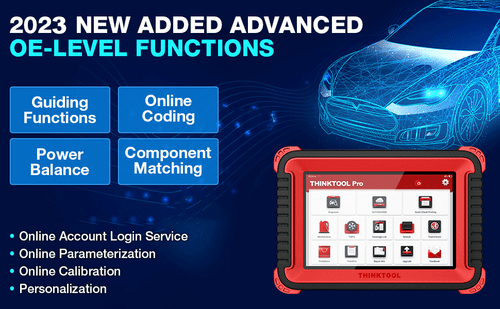 THINKCAR THINKTOOL PRO OBD2 Car Diagnostic Scanner Tool IMMO Key Coding TPMS BT