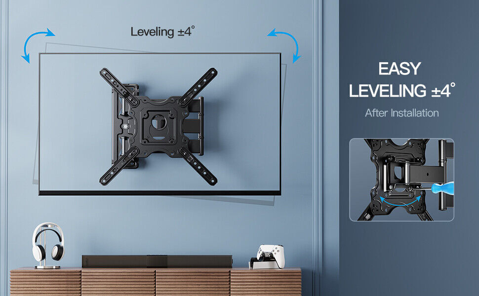 Full Motion HDTV TV Wall Mount Bracket 26 - 65" for Samsung Vizio Sharp LG TCL