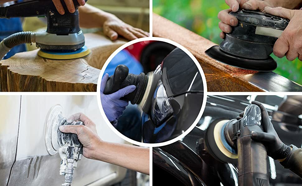 6 inch 6" 400 Grit 100 DA Sanding Disc PSA Adhensive Sandpaper Roll -Sticky Back