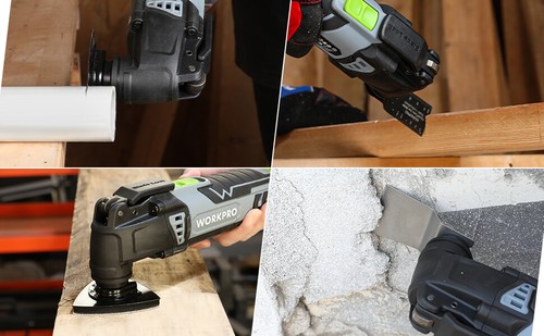 WORKPRO Oscillating Multi-Tool Kit Corded Quick-Lock Replaceable Oscillating Saw