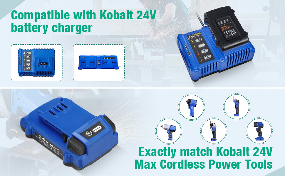 1PCS 24V 3.0AH Li-ion Battery For Kobalt KB624-03 KB524-03 KB424-03 24 Volt MAX
