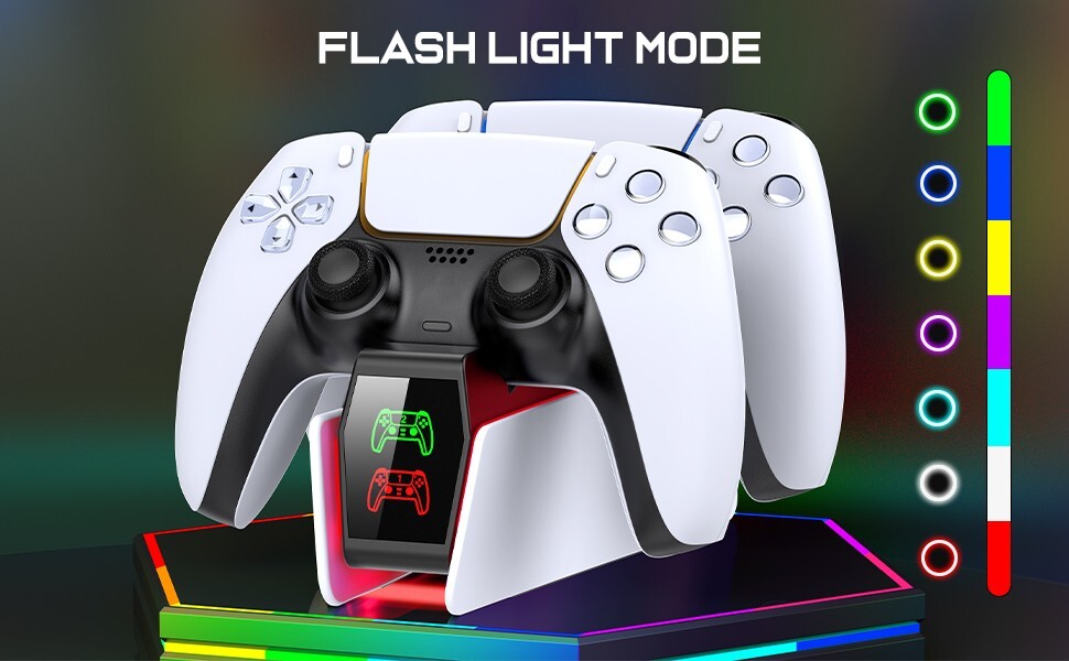 PS5 Controller Charger ,Dual Fast Charging Station for PlayStation5 DualSense US