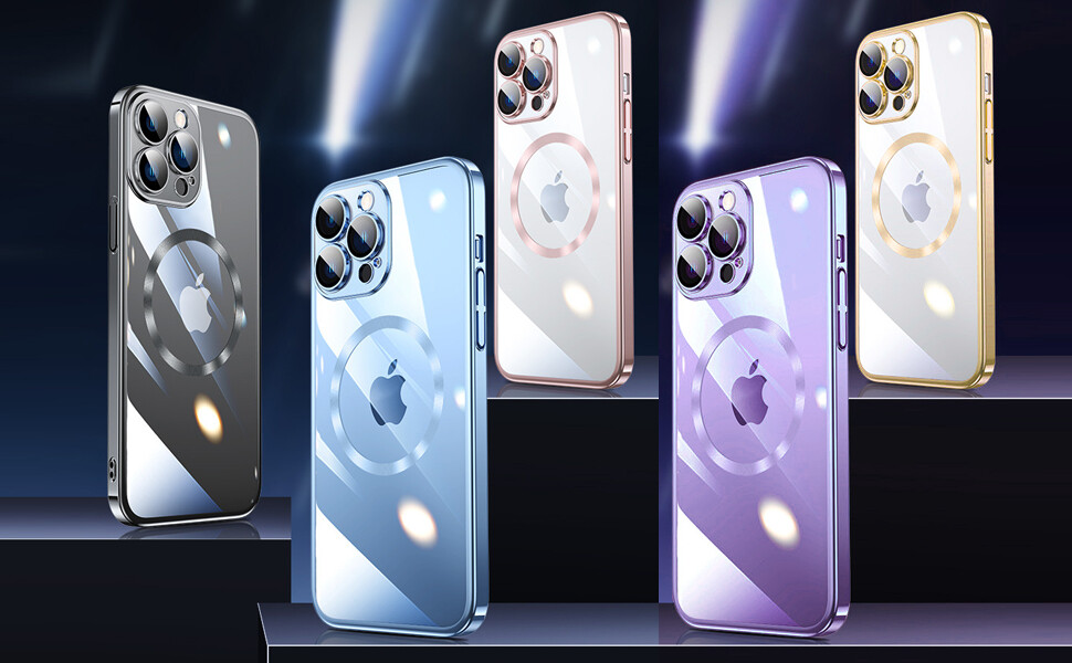 For Apple iPhone 15 14 13 12 11 Pro Max Case Mag Safe Magnetic Camera Lens Cover