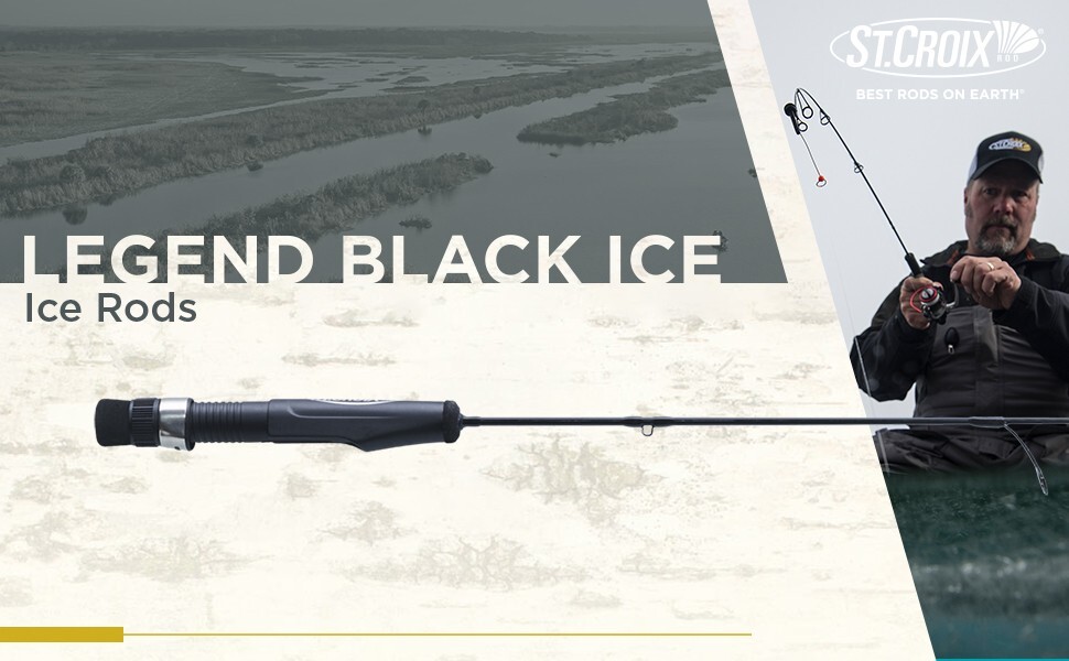St. Croix Legend Black Ice LBI30ML Fishing Rod -  30 ML Action Panfish - NEW!