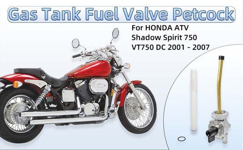 Gas Tank Fuel Valve Petcock For HONDA Shadow Spirit 750 VT750 DC 2001 - 2007