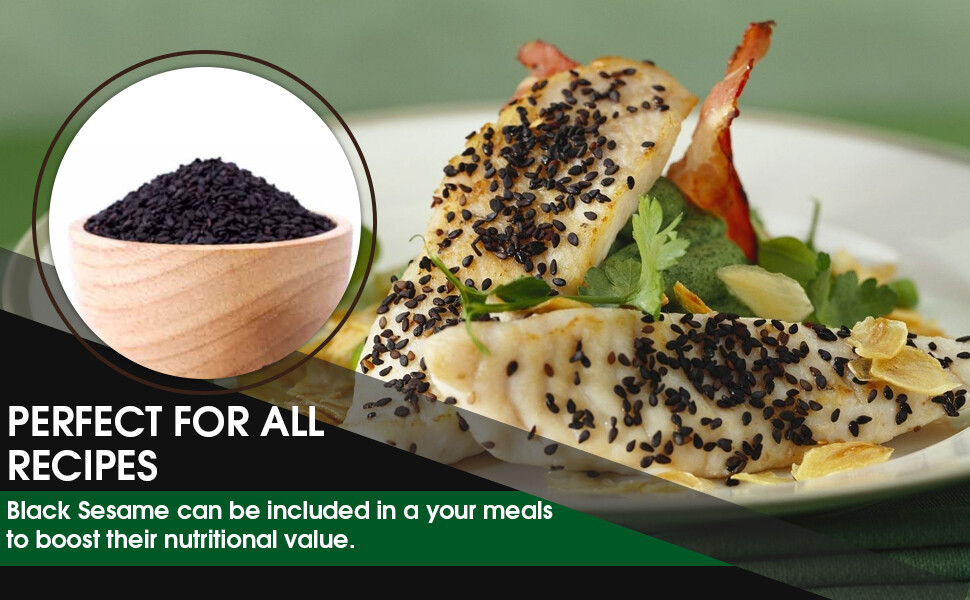 100% All Natural Grown Organiclly PREMIUM RAW Black Sesame Seeds 2lbs 